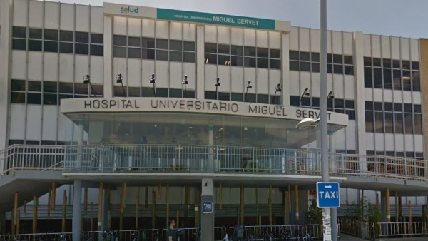 Imagen del exterior del Hospital Universitario Miguel Servet, donde falleció la mujer. GOOGLE MAPS - 20minutos